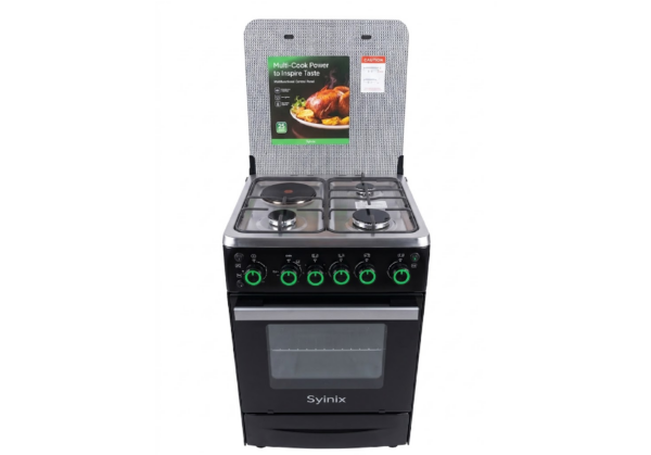 Syinix 50×50 Cooker – Compact Gas & Electric Multi-Function Kitchen Cooker